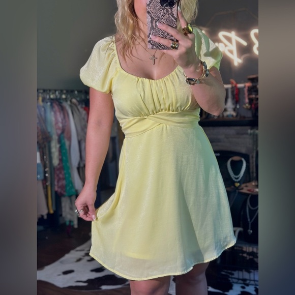 Altar’d State Yellow Dress - Picture 1 of 5